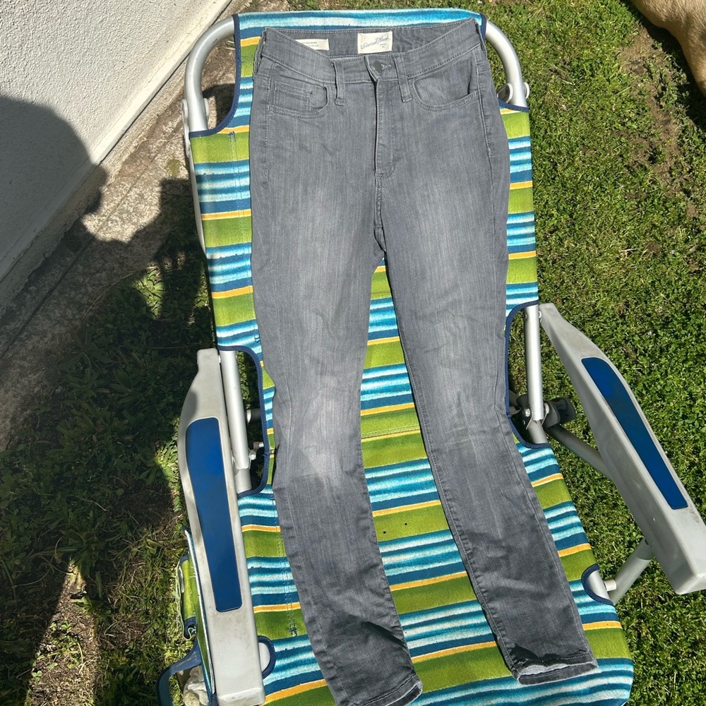 High waist skinny jeans